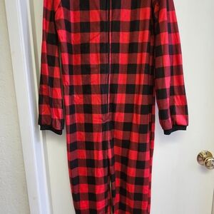 Plaid Red and Black Kids Pajamas